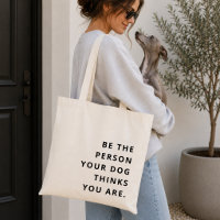 Tas voor hondenliefhebbers | Citat cadeau voor hui