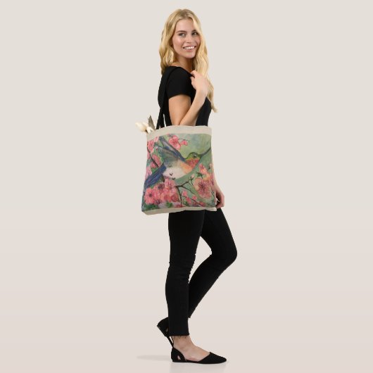 Tas voor kolibries en bloesems (Op model)