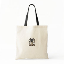 Tas voor rechtenstudente met Zwarte Kat Lady Justi
