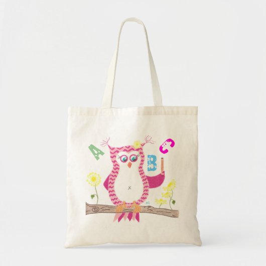Tas voor roze-uil leraar budget (Voorkant)