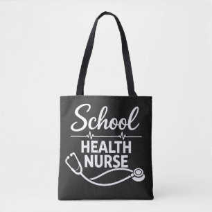 Tas voor schoolverpleegster met ECG & stethoscoop