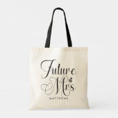 Tas voor Toekomstige Mevrouw Aangepaste Naam Bruil (Achterkant)