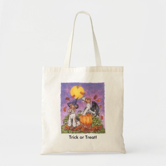 Tas voor Trick or treat van Wire Fox Terrier (Voorkant)