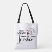 Tas voor zeer goed functionerende Introvert-begrot (Achterkant)