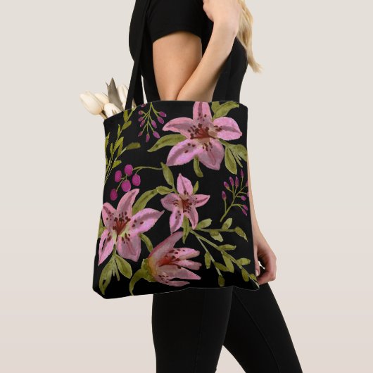 Tas Waterverf lavender Star Flower (Dichtbij)