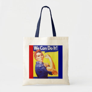 Tas "We kunnen het!" Slogan Rosie de Riveter
