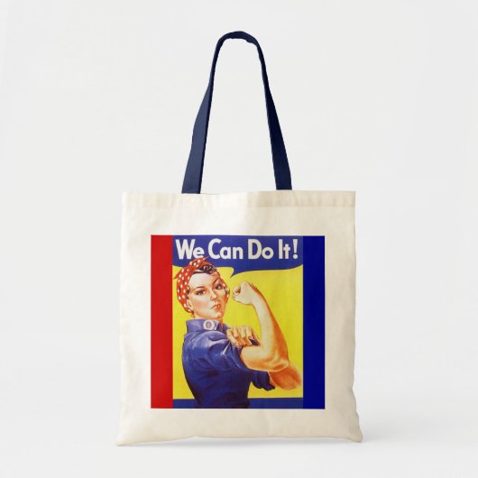 Tas "We kunnen het!" Slogan Rosie de Riveter (Voorkant)