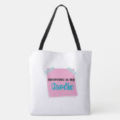 Tas "Winkelen is mijn cardio - leuke Canvas tas" (Achterkant)