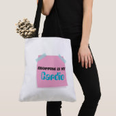 Tas "Winkelen is mijn cardio - leuke Canvas tas" (Dichtbij)