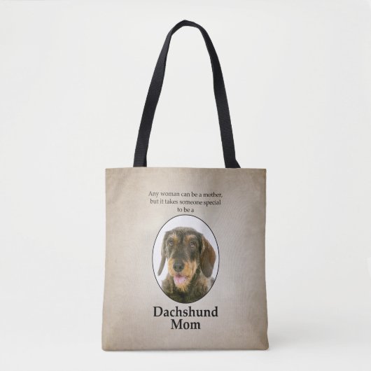 Tas Wirehaire Dachshund Mam (Voorkant)