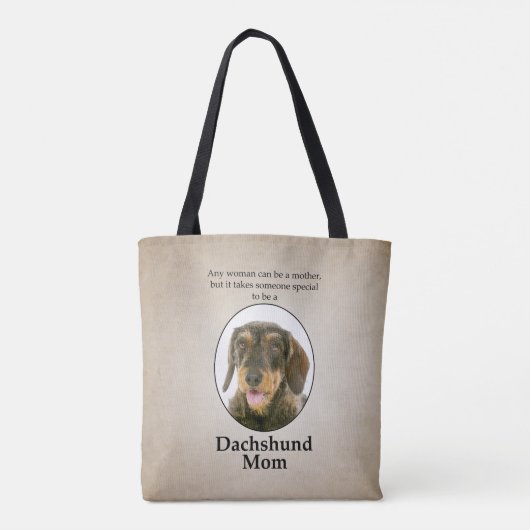 Tas Wirehaire Dachshund Mam (Achterkant)