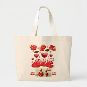 Tas witte Valentijnsdag rode handtas