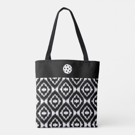 Tas Zwart Wit Ikat (Achterkant)