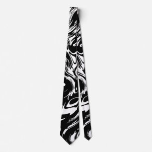 Tas zwart-wit stijl abstract stropdas