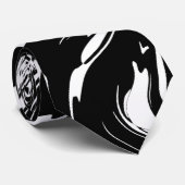Tas zwart-wit stijl abstract stropdas (Opgerold)