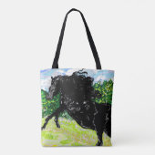 Tas: ZWARTE STALLION Tote Bag (Achterkant)