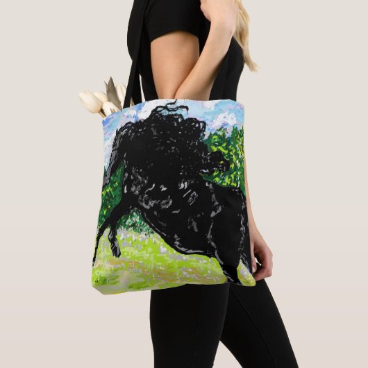 Tas: ZWARTE STALLION Tote Bag (Dichtbij)