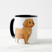 Tasa personalizada DogLove  Mok (Voorkant links)