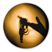 Tasbeeh rozenkrans kralen keramische knop (Voorkant)