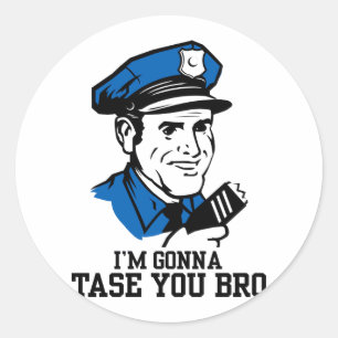Tase me niet op Bro Sticker