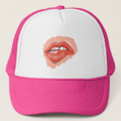 Taserlip bijten trucker pet (Voorkant)