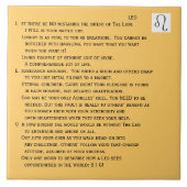 Tash Leo Tile Tegeltje (Voorkant)