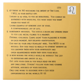 Tash Leo Tile Tegeltje