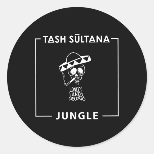 Tash Sultana Oerwoud Song Lonely Lands Records Ronde Sticker (Voorkant)
