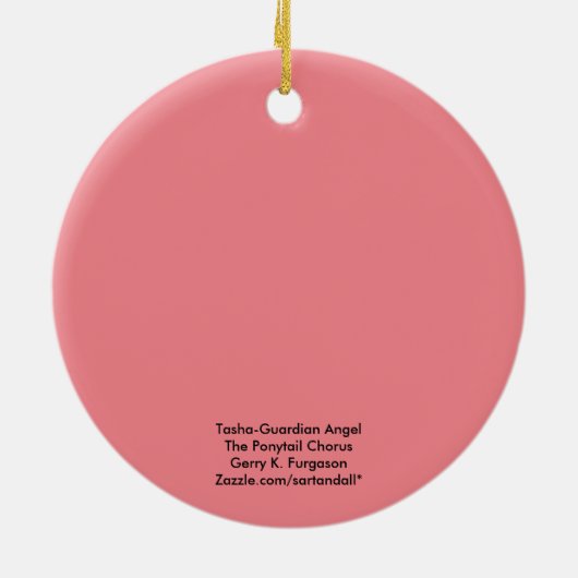 TASHA-GUARDIAN ANGEL PONYTAIL CHORUS ORNAMENT (Achterkant)