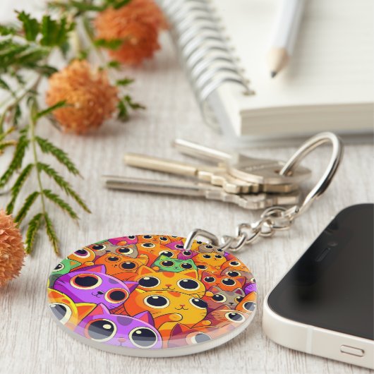 Tashirojima, het eiland van de katten sleutelhanger (Voorkant Rechts)