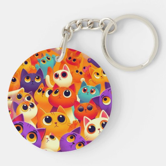 Tashirojima, het eiland van de katten sleutelhanger (Achterkant)