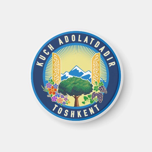 Tashkent stadszegel, Oezbekistan Magneet (Voorkant)