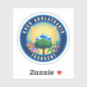 Tashkent stadszegel, Oezbekistan Sticker (Vel)
