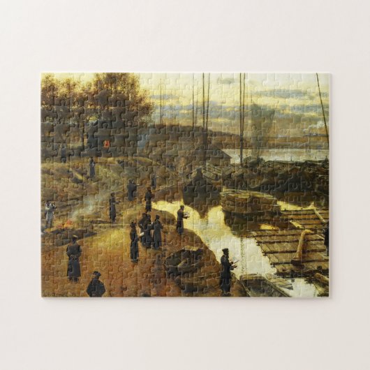 Tashlikh - Schilderen door Alexander Gierymski - 1 Legpuzzel (Horizontaal)