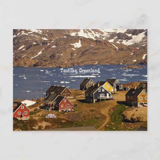 Tasiilaq, Groenland Briefkaart (Voorkant)