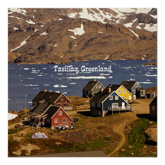 Tasiilaq, Groenland Perfect Poster (Voorkant)