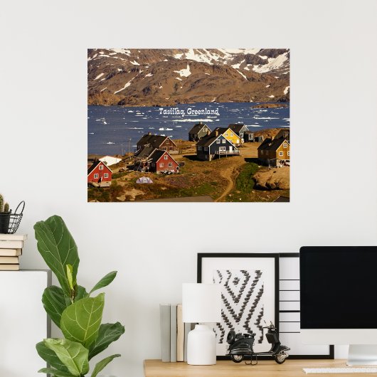 Tasiilaq, Groenland Poster (Thuiskantoor)