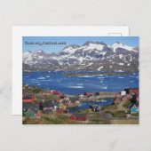 Tasilaq Groenland Briefkaart (Voorkant / Achterkant)