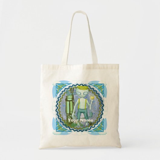 Tasje Alien Golf Tote Bag (Voorkant)
