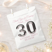 Tasje als bedankje voor 30e verpartij bedankzakje (Geknipt)