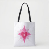 Tasje als cadeau voor vrijgezellenfeest met hartje tote bag (Voorkant)