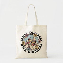 Tasje 'Behandel jezelf met vriendelijkheid' | Zelf Tote Bag
