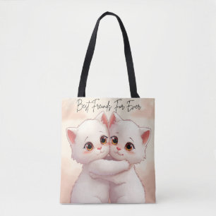 Tasje Best Friends For Ever - Knuffelende Kawa's Tote Bag