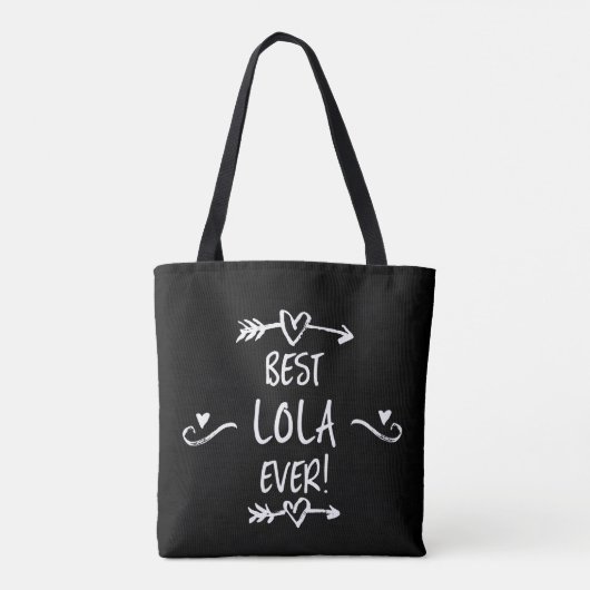 Tasje "Beste Lola ooit" Tote Bag (Achterkant)