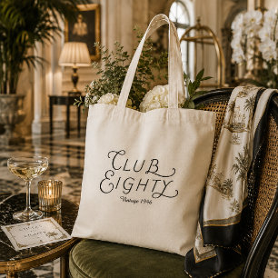 Tasje Club Eighty 80ste Verjaardag Tote Bag