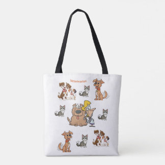Tasje, dierenarts honden katten dieren   tote bag