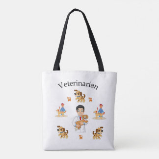 Tasje, dierenarts honden katten dieren tote bag