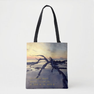 Tasje 'Driftwood Beach bij zonsopgang' Tote Bag