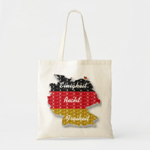 Tasje Duitse Vlag Eenheid Recht Vrijheid Tote Bag