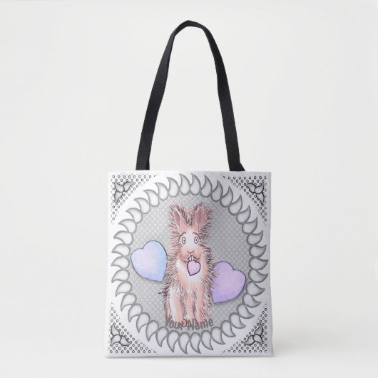 Tasje Heart Harey Rabbit Tote Bag (Voorkant)